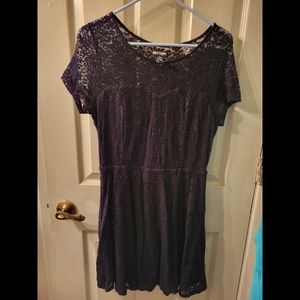 Hot Topic Black Lace Dress
